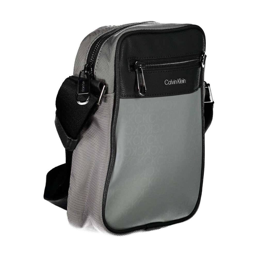 Calvin Klein Gray Polyester Shoulder Bag
