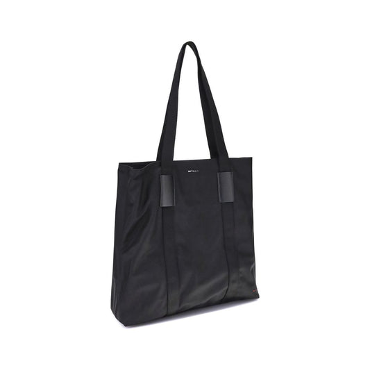 Kiton Black Nylon Handbag