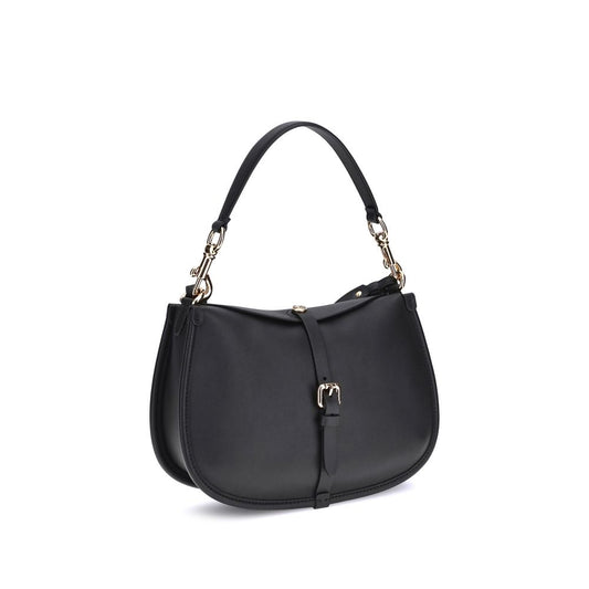 Etro Black Calf Leather Bos Taurus Shoulder Bag