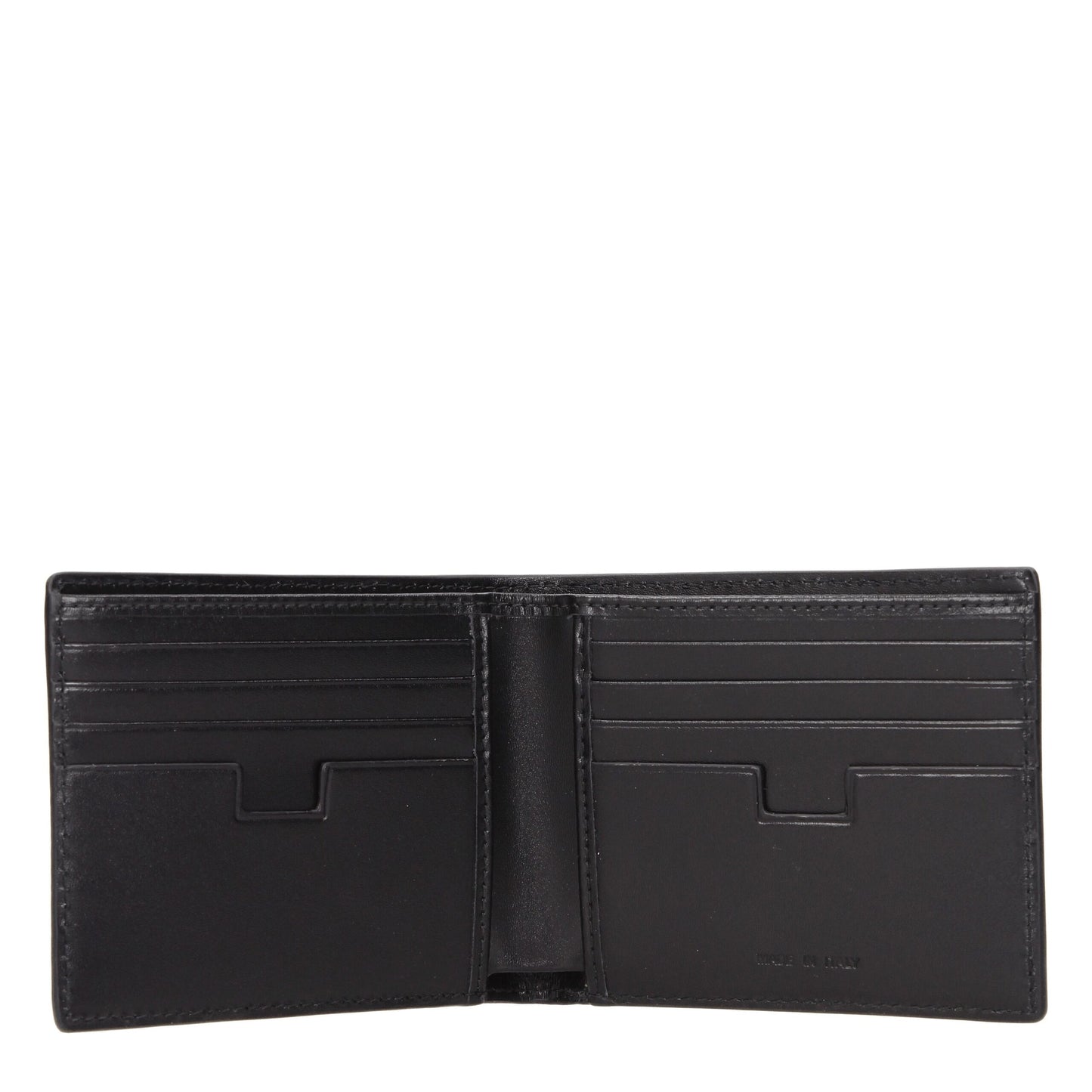 Testoni Black Leather Wallet