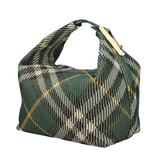 Burberry Green Fabric Handbag