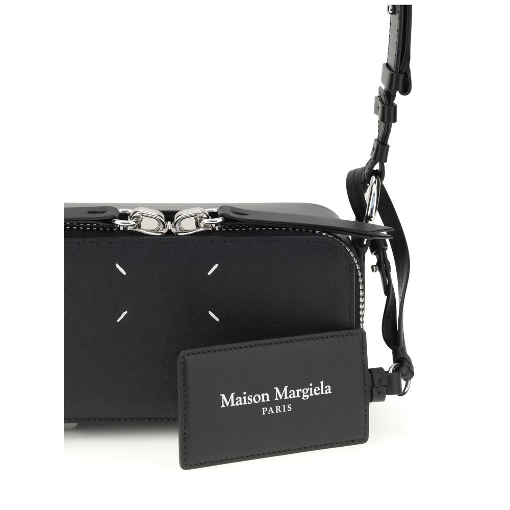 Margiela Black Calf Leather Bos Taurus Shoulder Bag