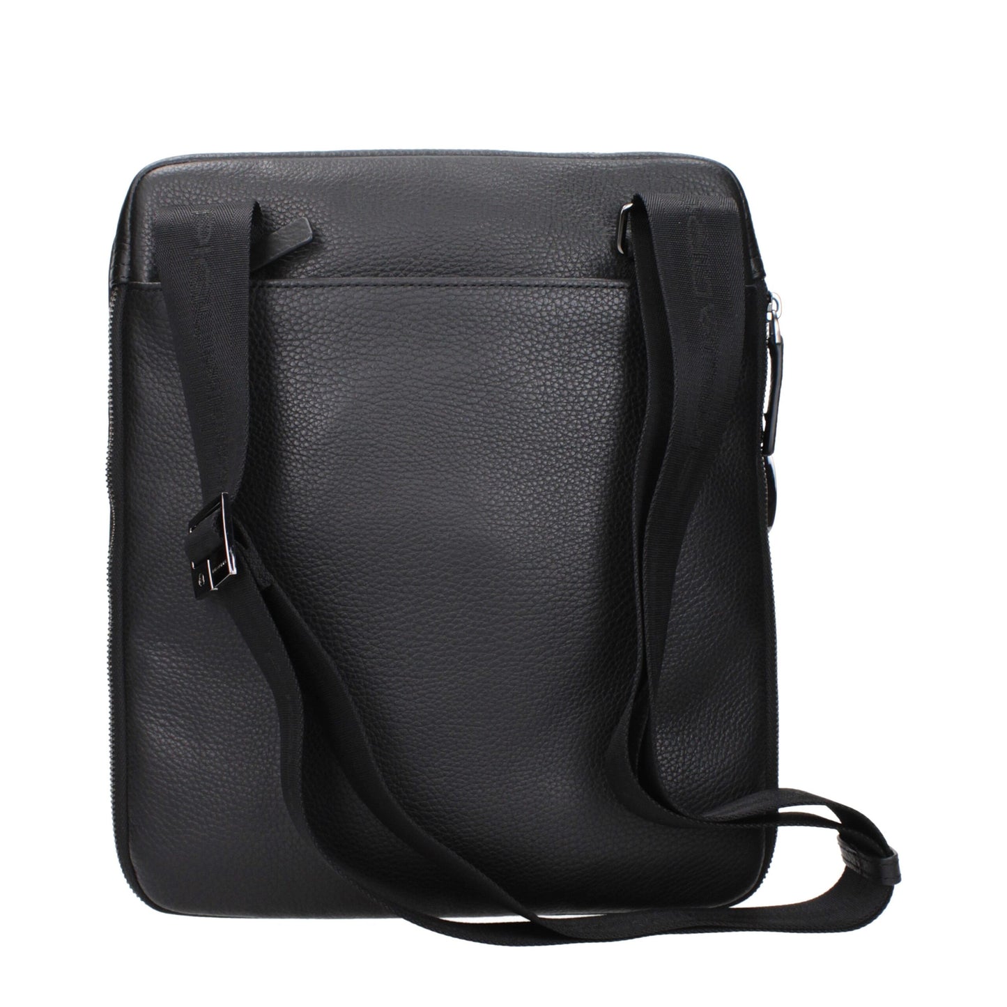 Piquadro Black Leather Crossbody Bag