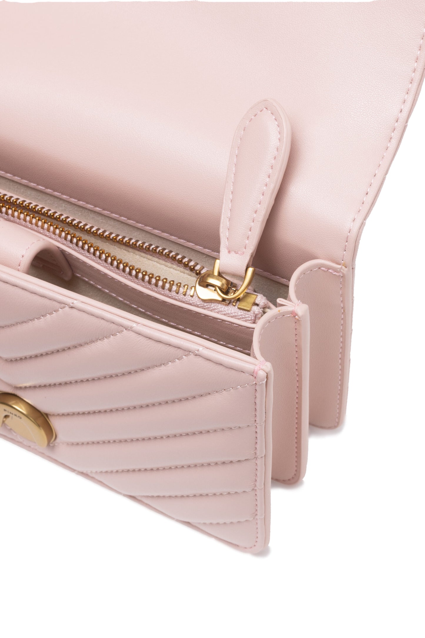 PINKO Powder Pink Love One Mini Shoulder Bag