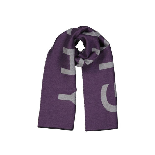 Givenchy Purple Virgin Wool Scarf
