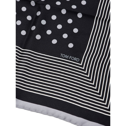 Tom Ford Navy Blue Silk Bandana