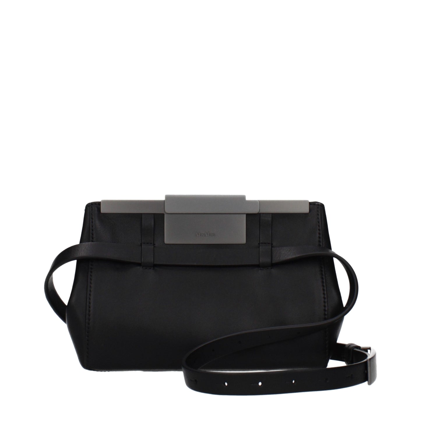 Max Mara Black Leather Crossbody Bag