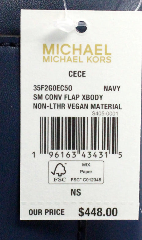 Michael Kors Cece Small Vegan Convertible Flap Crossbody