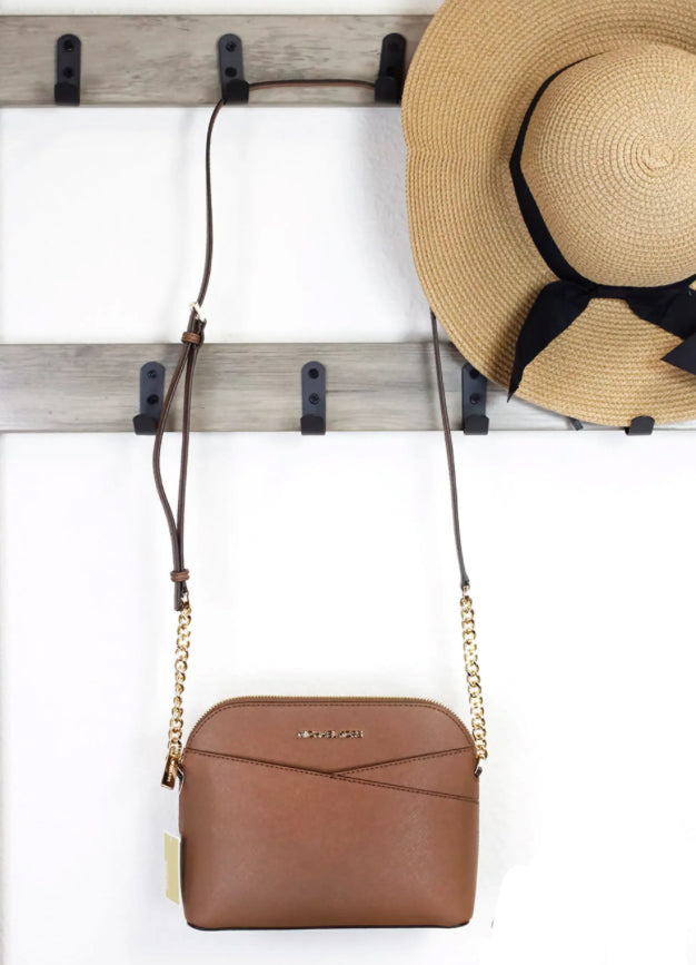 Michael Kors Jet Set Medium Luggage X Cross Dome Crossbody