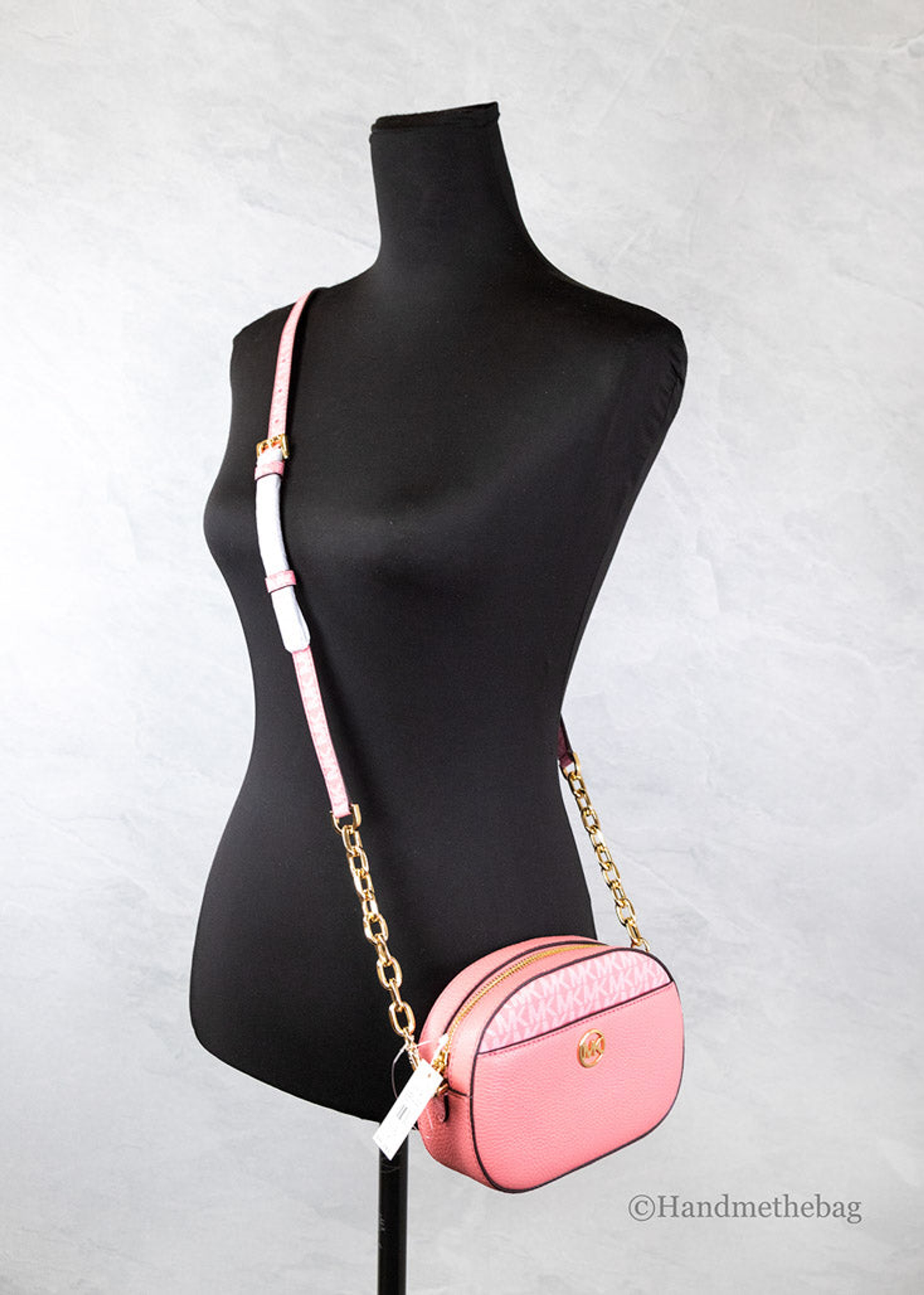 Michael Kors Jet Set Glam Oval Crossbody Bag