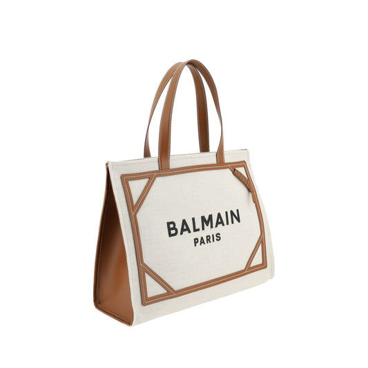 Balmain Beige Cotton Shoulder Bag