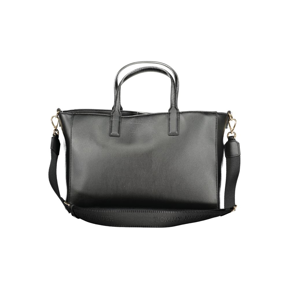 Tommy Hilfiger Black Polyester Women Handbag