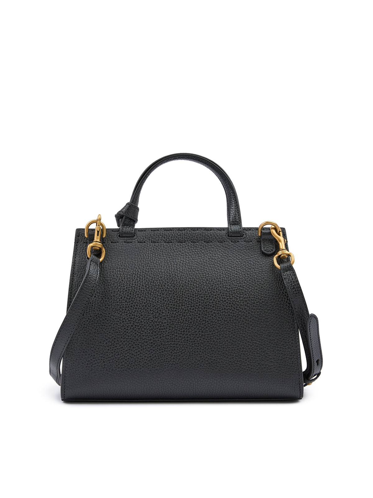 Gucci-Black Leather GG Marmont Handbag