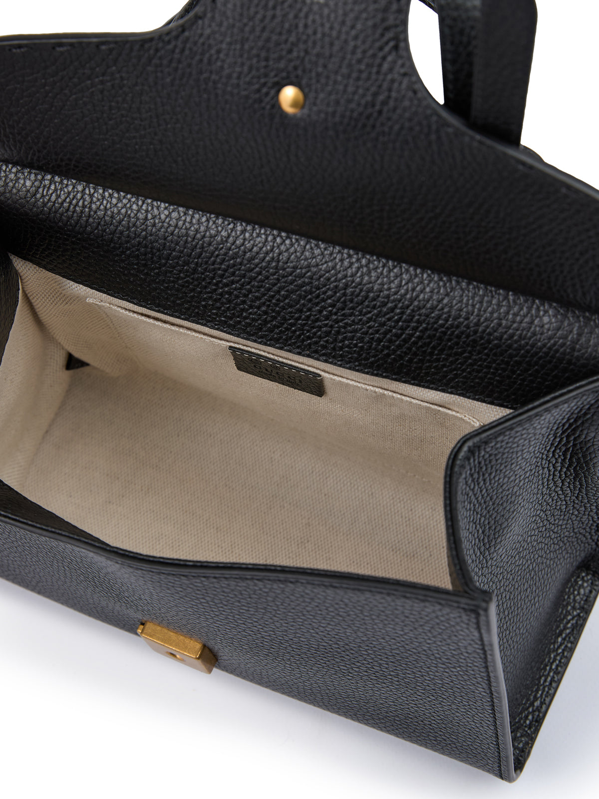 Gucci-Black Leather GG Marmont Handbag