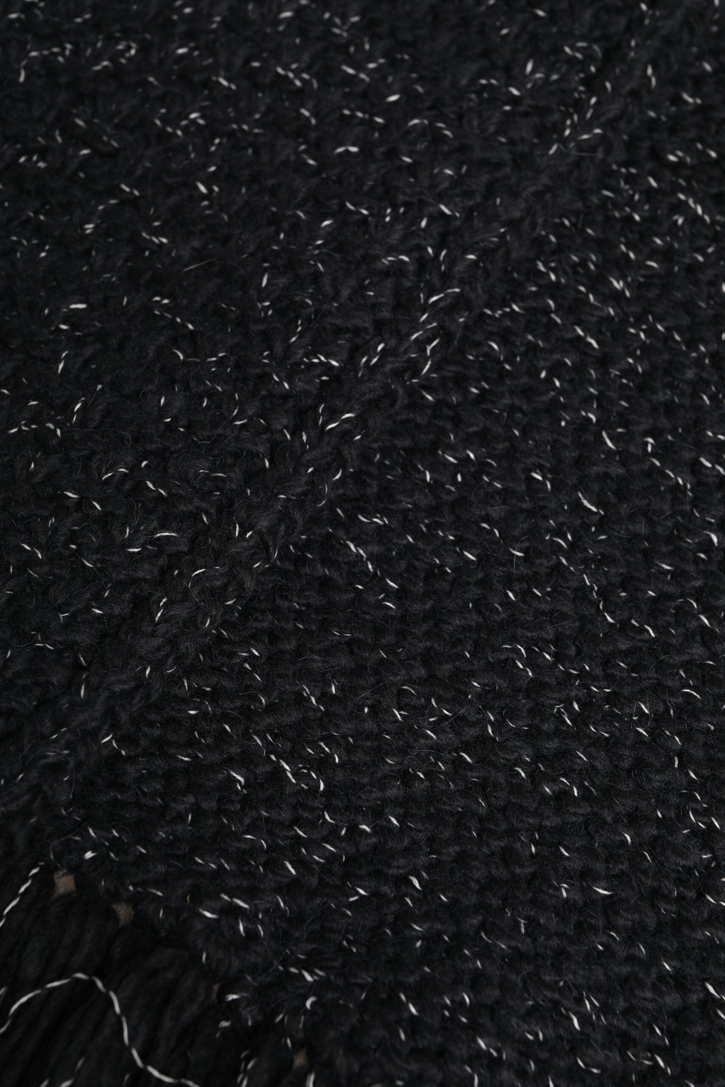 Dolce & Gabbana Black Cashmere Neck Warmer Wrap Shawl Scarf