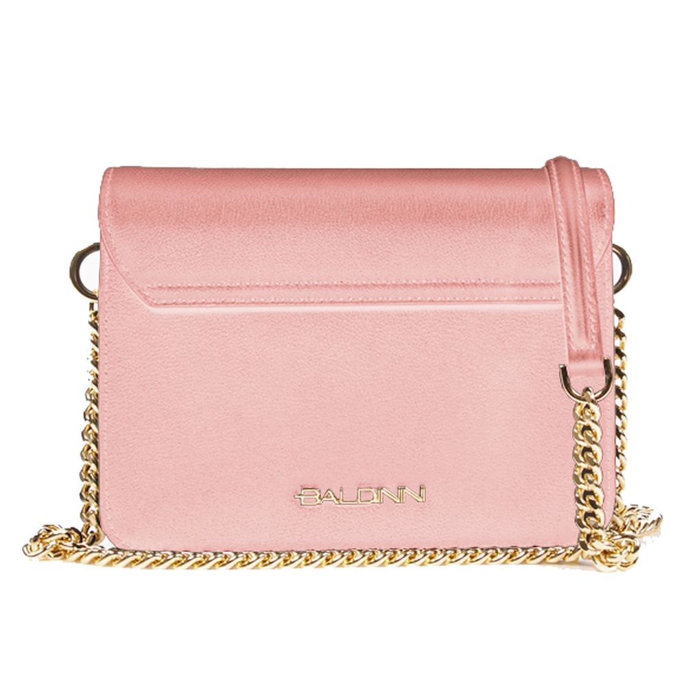 Baldinini Trend Pink Calfskin Handbag