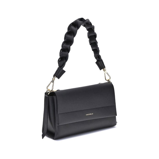 Coccinelle Black Calf Leather Bos Taurus Shoulder Bag