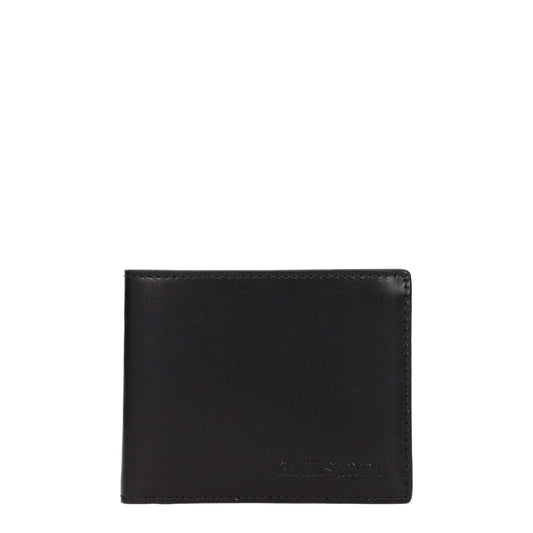 Testoni Black Leather Wallet
