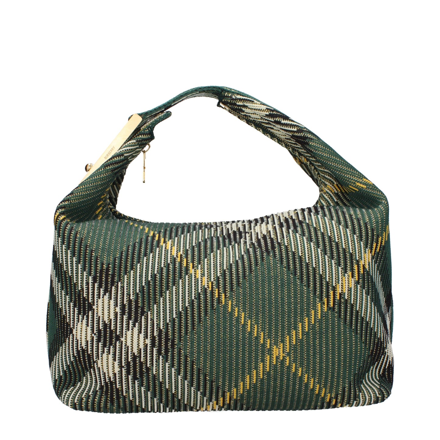 Burberry Green Fabric Handbag