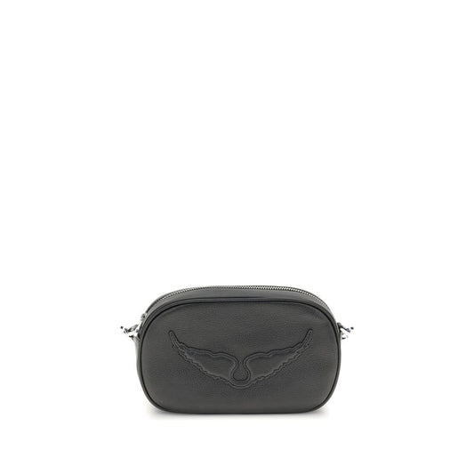 Zadig & Voltaire Black Calf Leather Bos Taurus Shoulder Bag