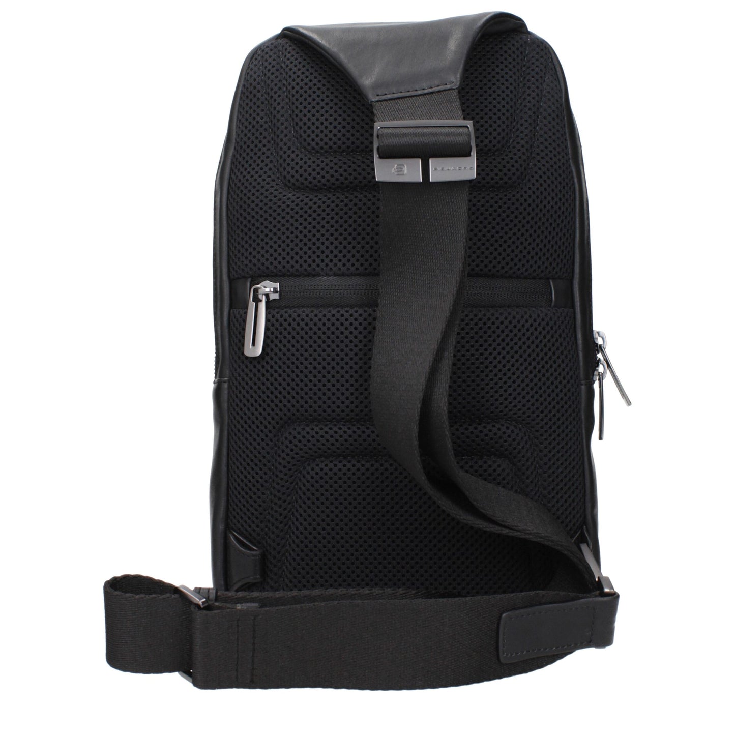 Piquadro Black Leather Crossbody Bag