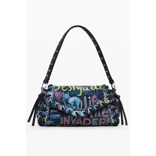 Desigual Blue Cotton Women Handbag