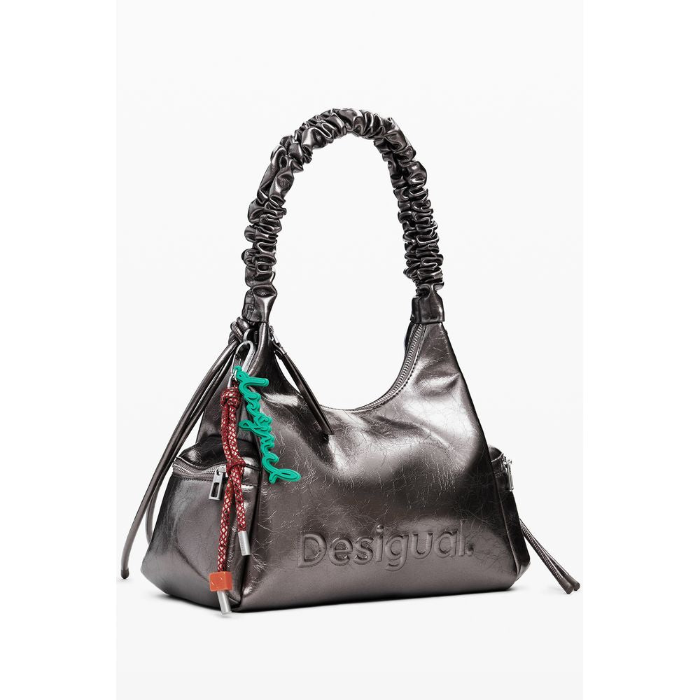 Desigual Bronze Polyethylene Women Handbag
