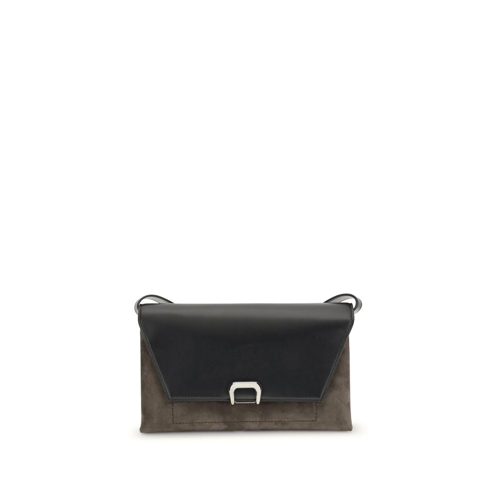 Brunello Cucinelli Black Leather Shoulder Bag