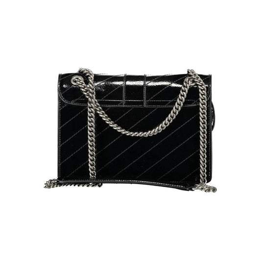 Gaelle Paris Black Polyethylene Handbag