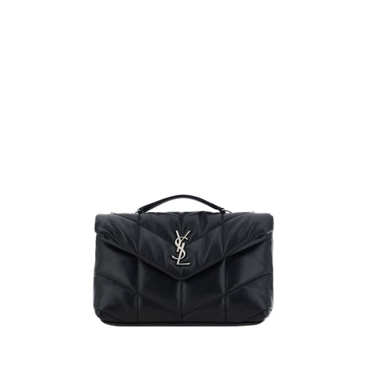 Saint Laurent Black Lamb Ovis Aries Aries Shoulder Bag