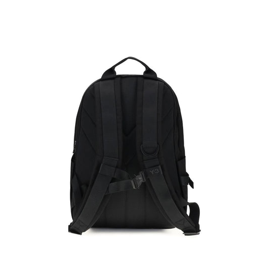 Y-3 Black Polyester Backpack