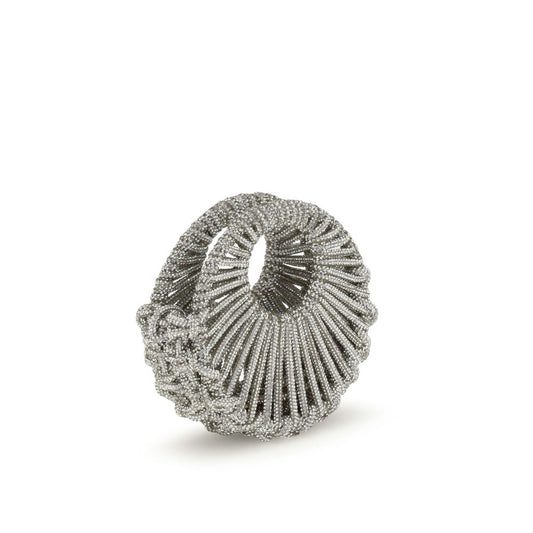 HIBOURAMA Silver Resin Handbag