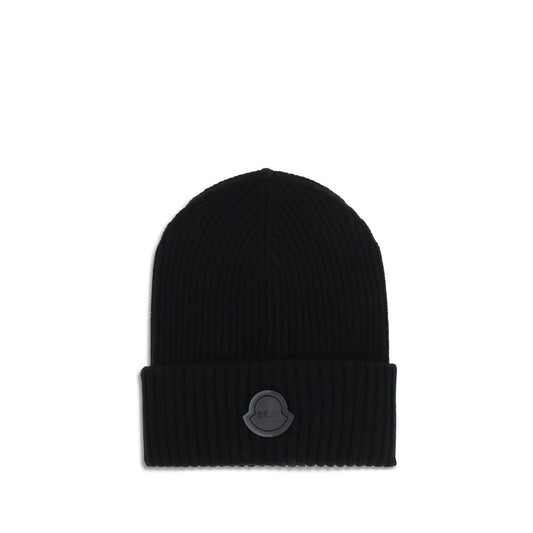 MONCLER x EDWARD ENNINFUL Black Wool Beanie