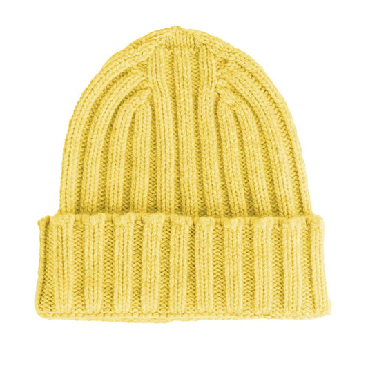 Made in Italy Yellow Cashmere Hat