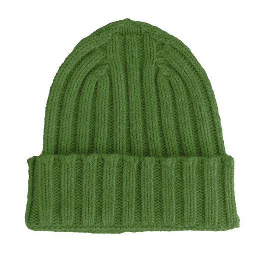 Made in Italy Green Cashmere Hat