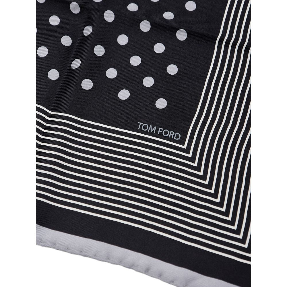 Tom Ford Navy Blue Silk Bandana