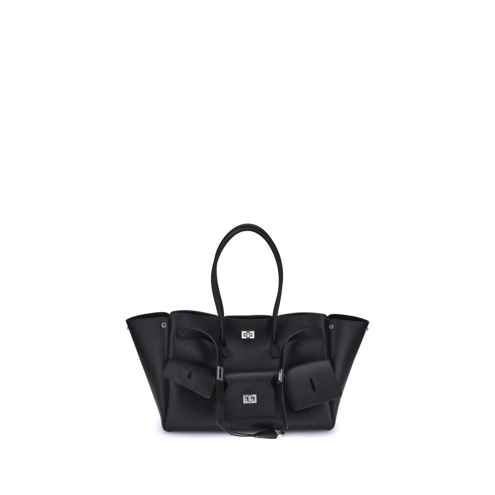 Balenciaga Black Calf Leather Bos Taurus Shoulder Bag