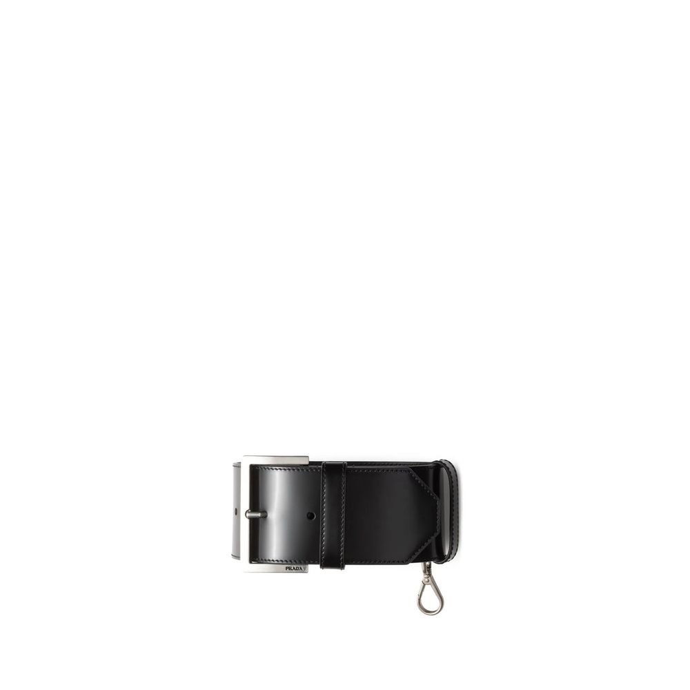 Prada Black Calfskin Shoulder Strap