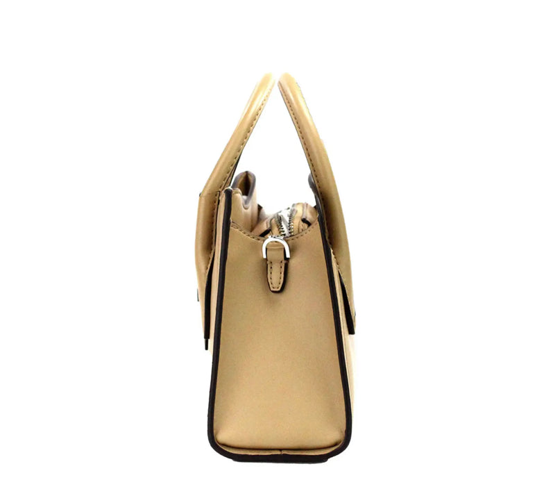Michael Kors Gabby Small Camel Satchel Crossbody Bag