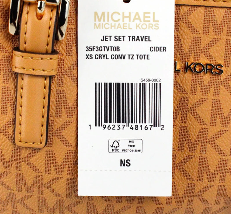 Michael Kors XS Carryall Tote Convertible Bag-Cider