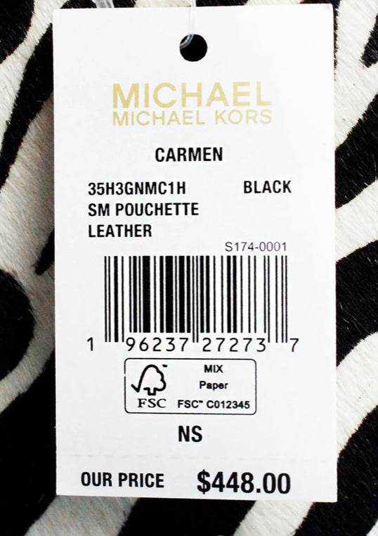 Michael Kors Carmen Small Haircalf Pouchette Shoulder Bag