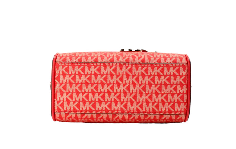Michael Kors Travel XS Bright Red PVC Duffle Crossbody Bag