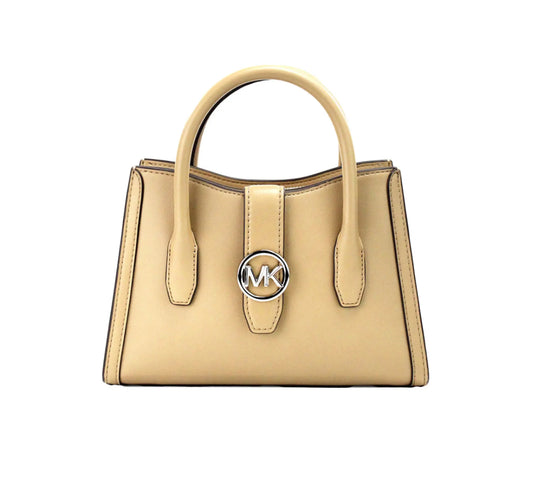 Michael Kors Gabby Small Camel Satchel Crossbody Bag