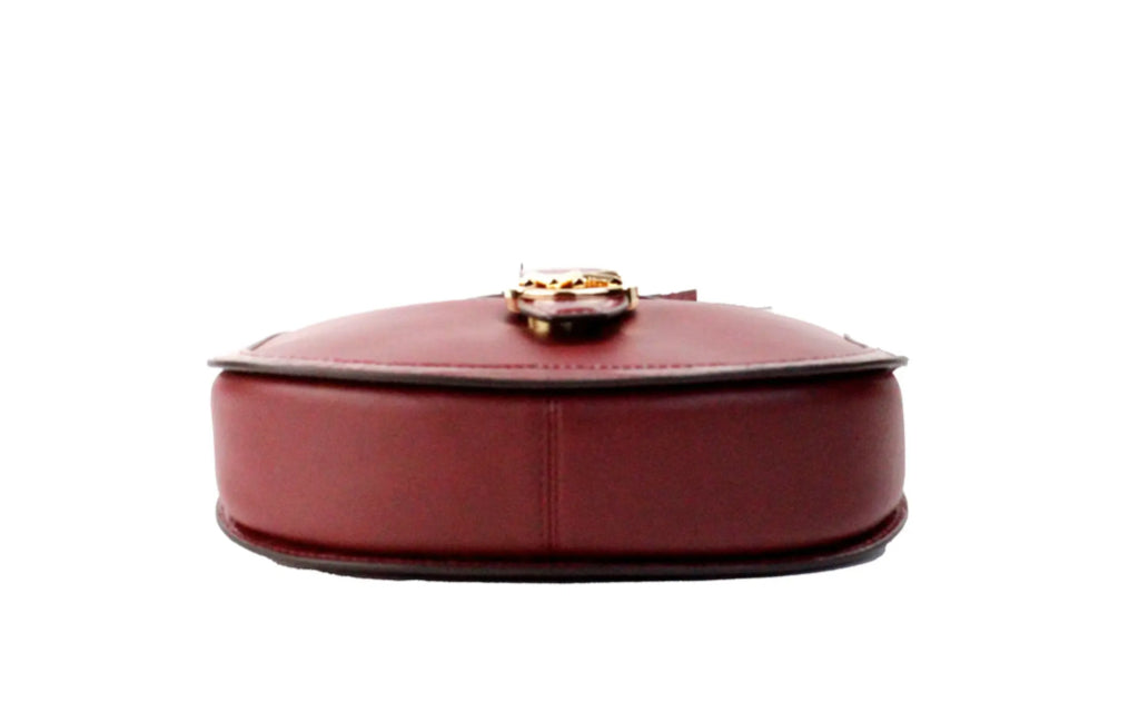 Michael Kors Gabby Dark Cherry Foldover Hobo Crossbody Bag